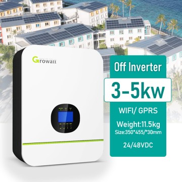 EU stock Growatt Home 220V/230V/240v SPF 2000-5000TL HVM Built-in MPPT Single Phase 2kw 3kw 5kw off grid solar inverter